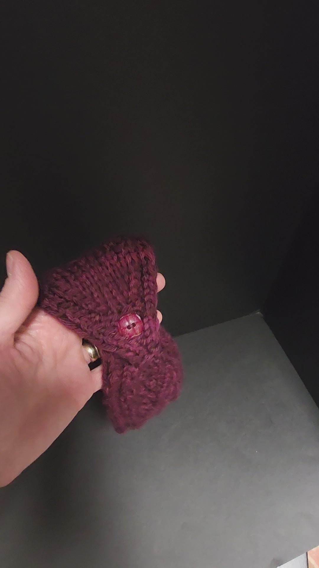 Thick Ear Warmer Head Band Hand Knit Wool