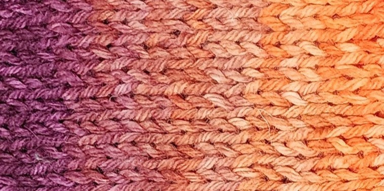 Worsted Weight Hand Dyed Fade Wool Yarn