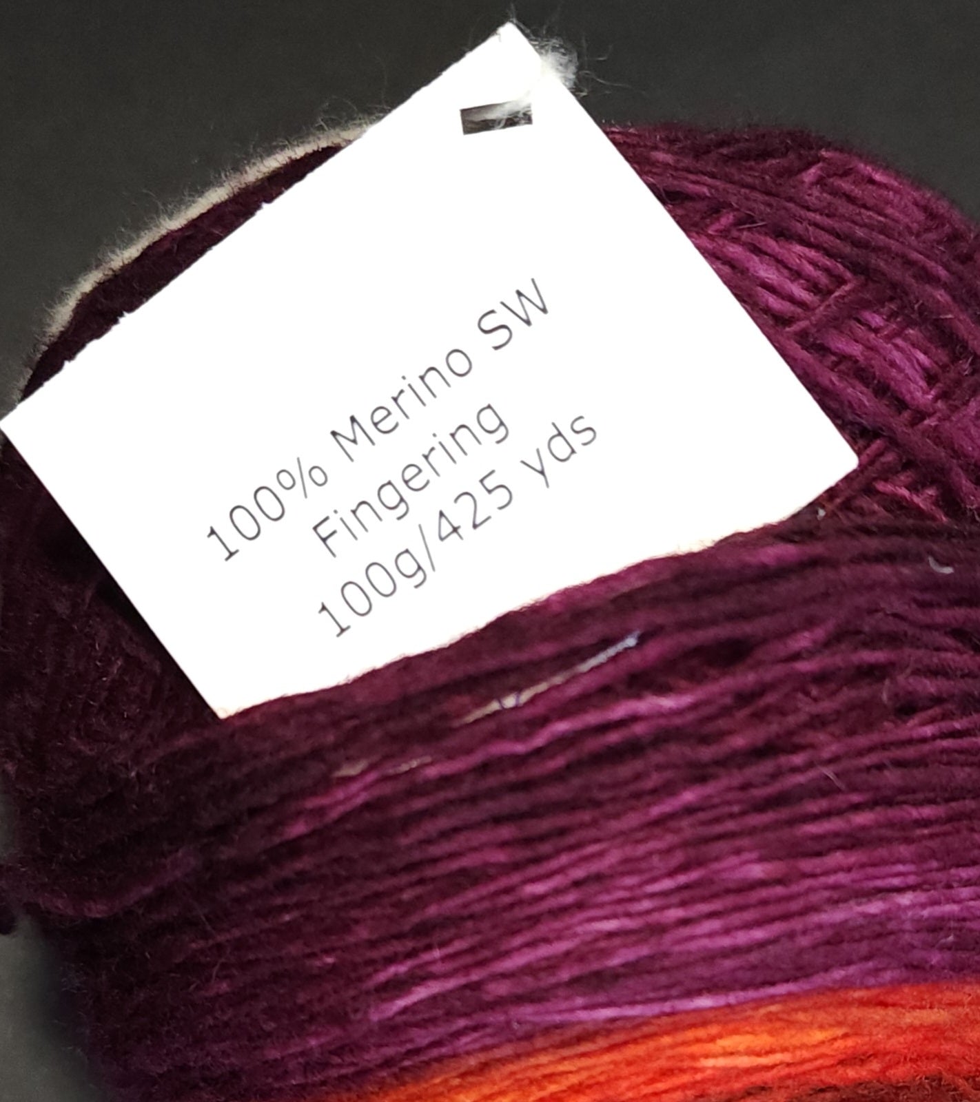 Hand Dyed SW Merino Wool Fade Fingering/Sock Weight