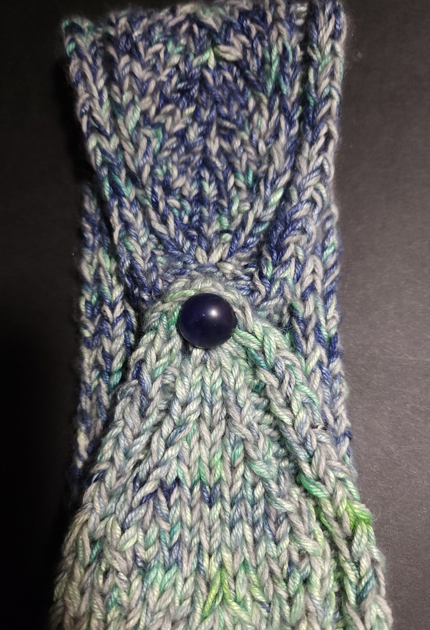 Seahawks Themed Ear Warmer Headband Hand-Knit