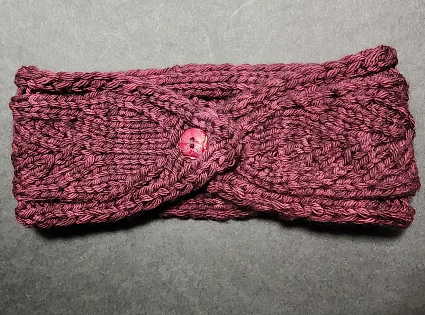 Thick Ear Warmer Head Band Hand Knit Wool