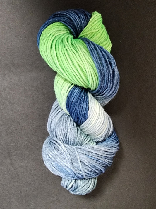 Seahawk Themed DK Weight Hand-Dyed Yarn