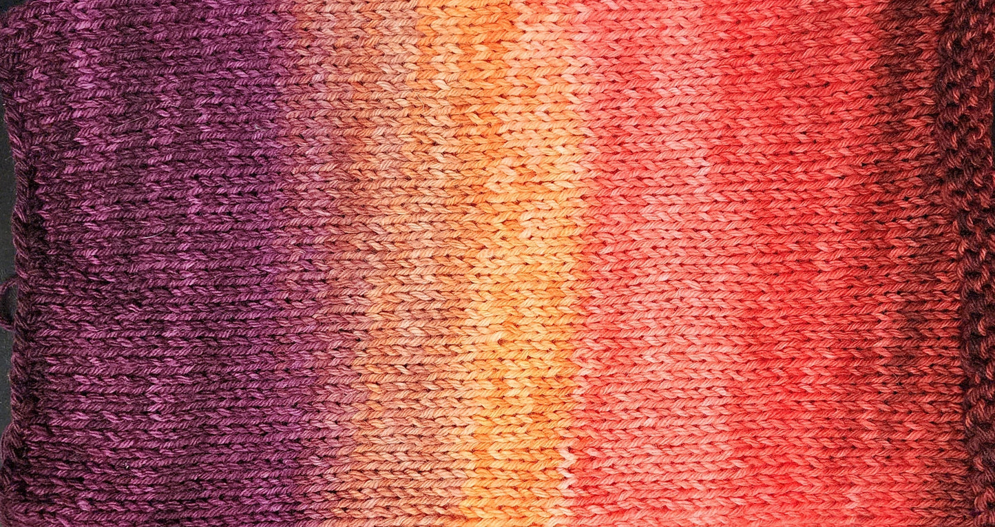 Hand Dyed SW Merino Wool Fade Fingering/Sock Weight