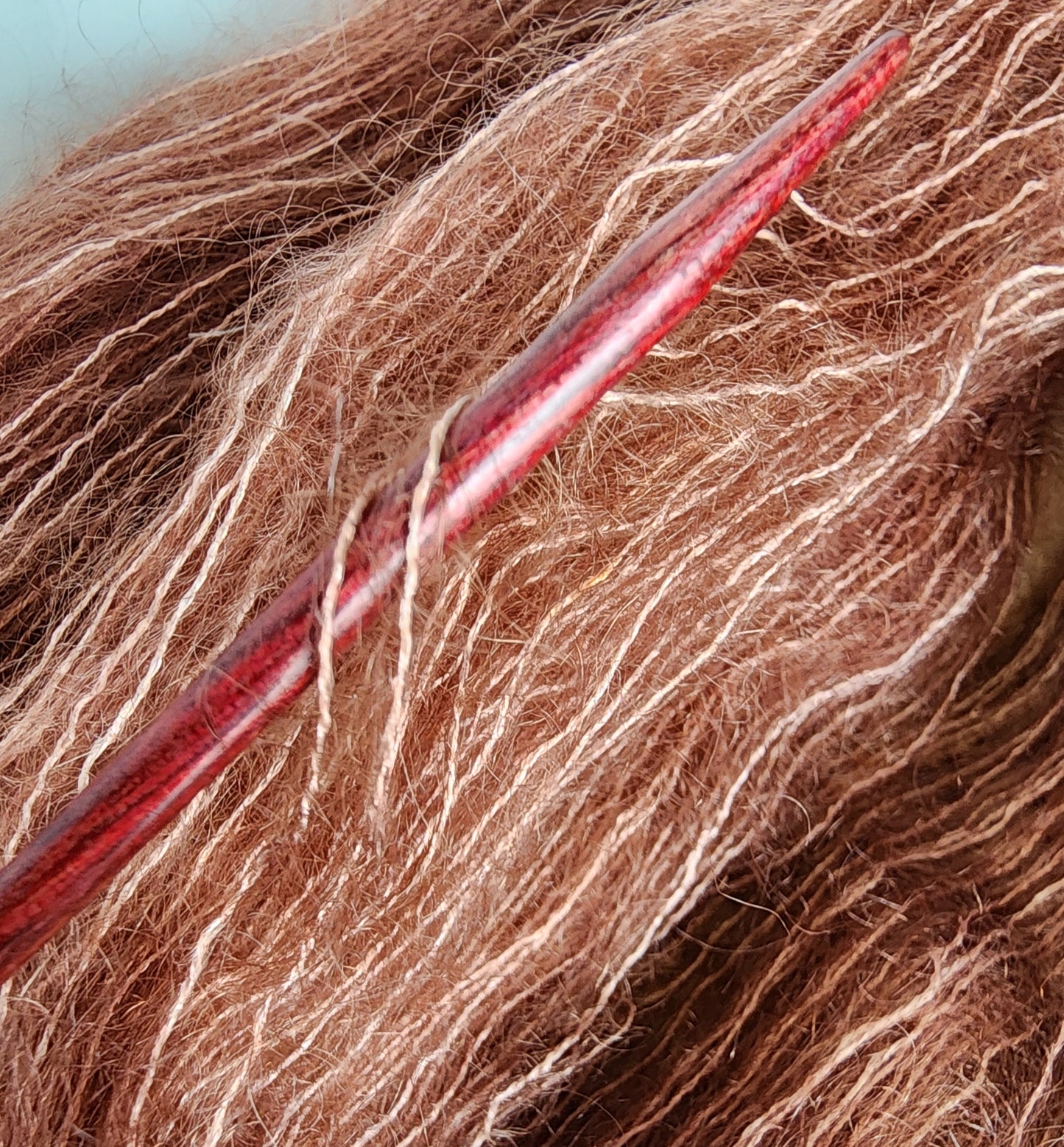 Light Brown Mohair & Silk Yarn