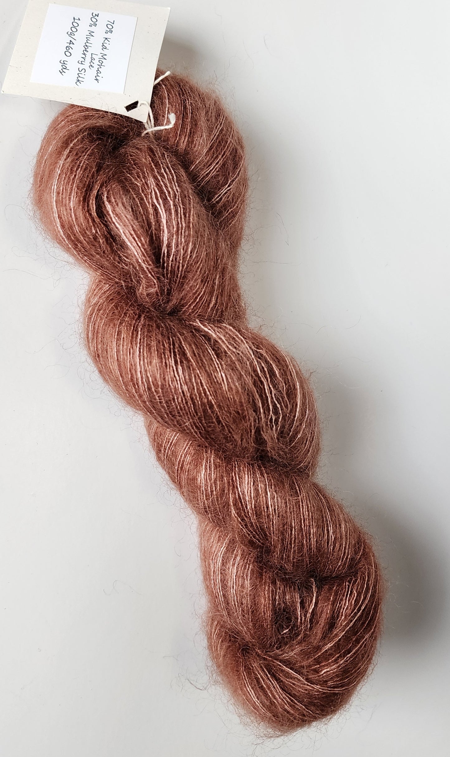 Light Brown Mohair & Silk Yarn