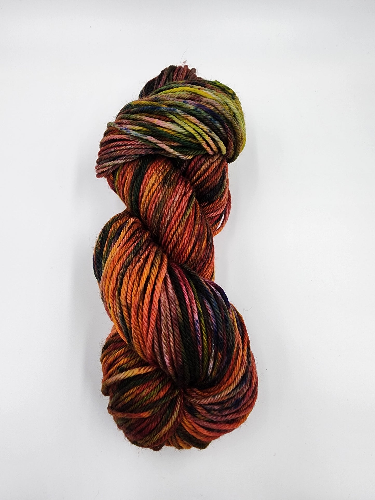 Multi Colored Aran Weight Wool Blend Yarn