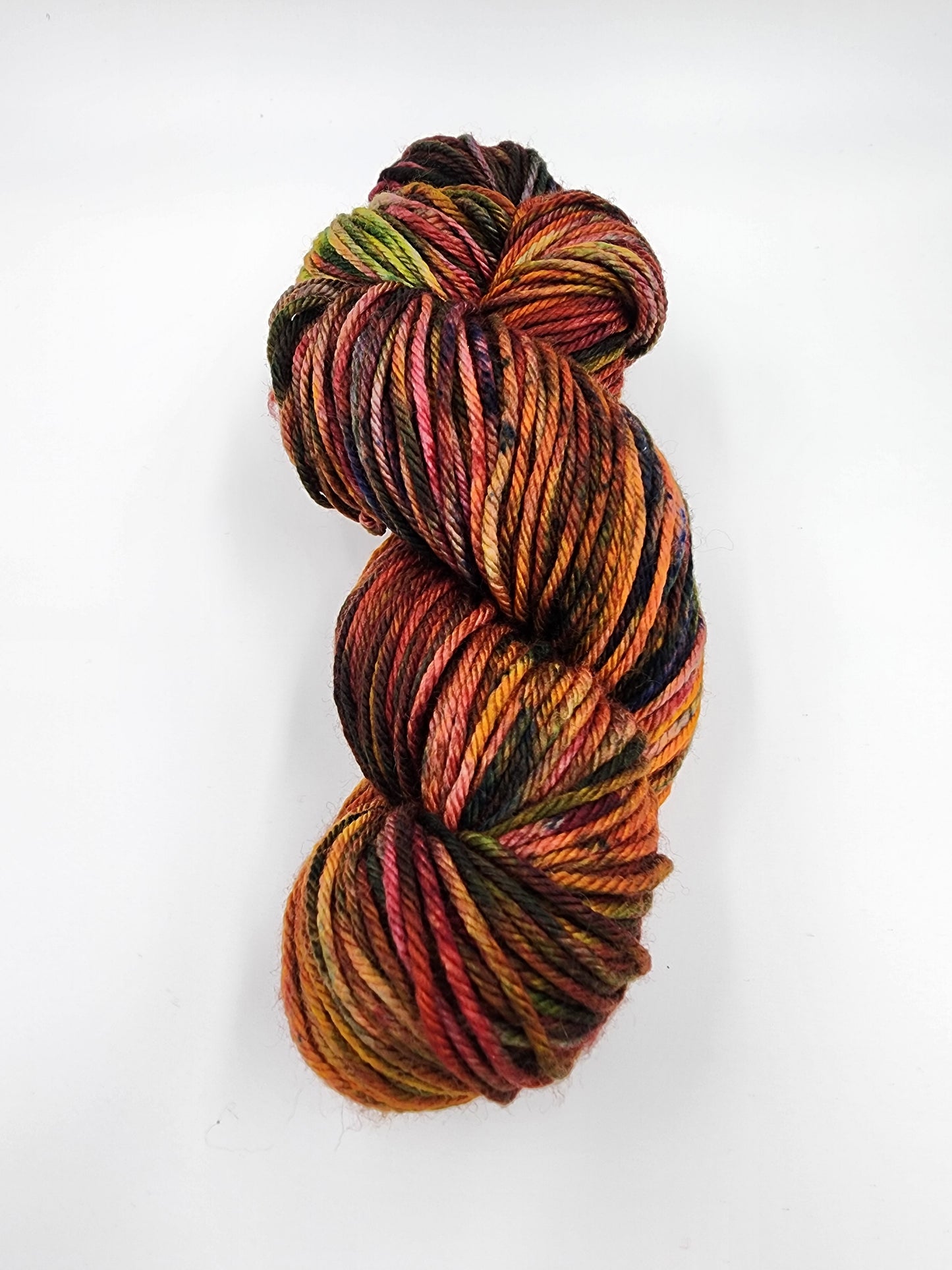 Multi Colored Aran Weight Wool Blend Yarn