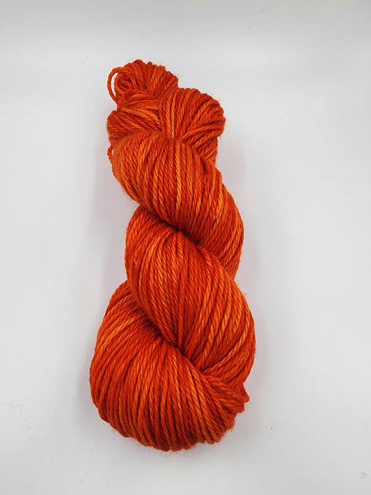 Shades of Orange Yarn Aran Weight Extra Fine Merino Wool