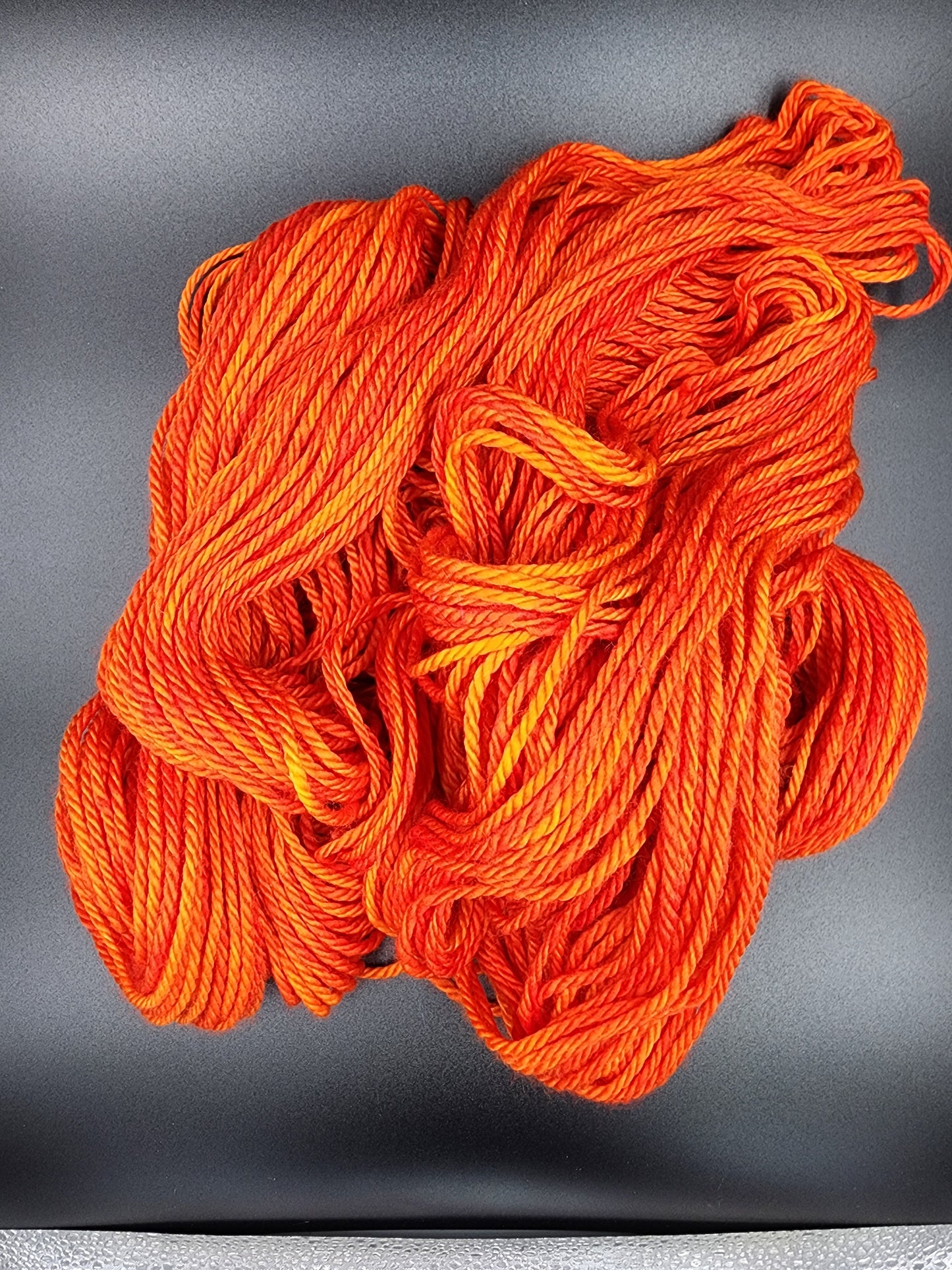 Shades of Orange Yarn Aran Weight Extra Fine Merino Wool