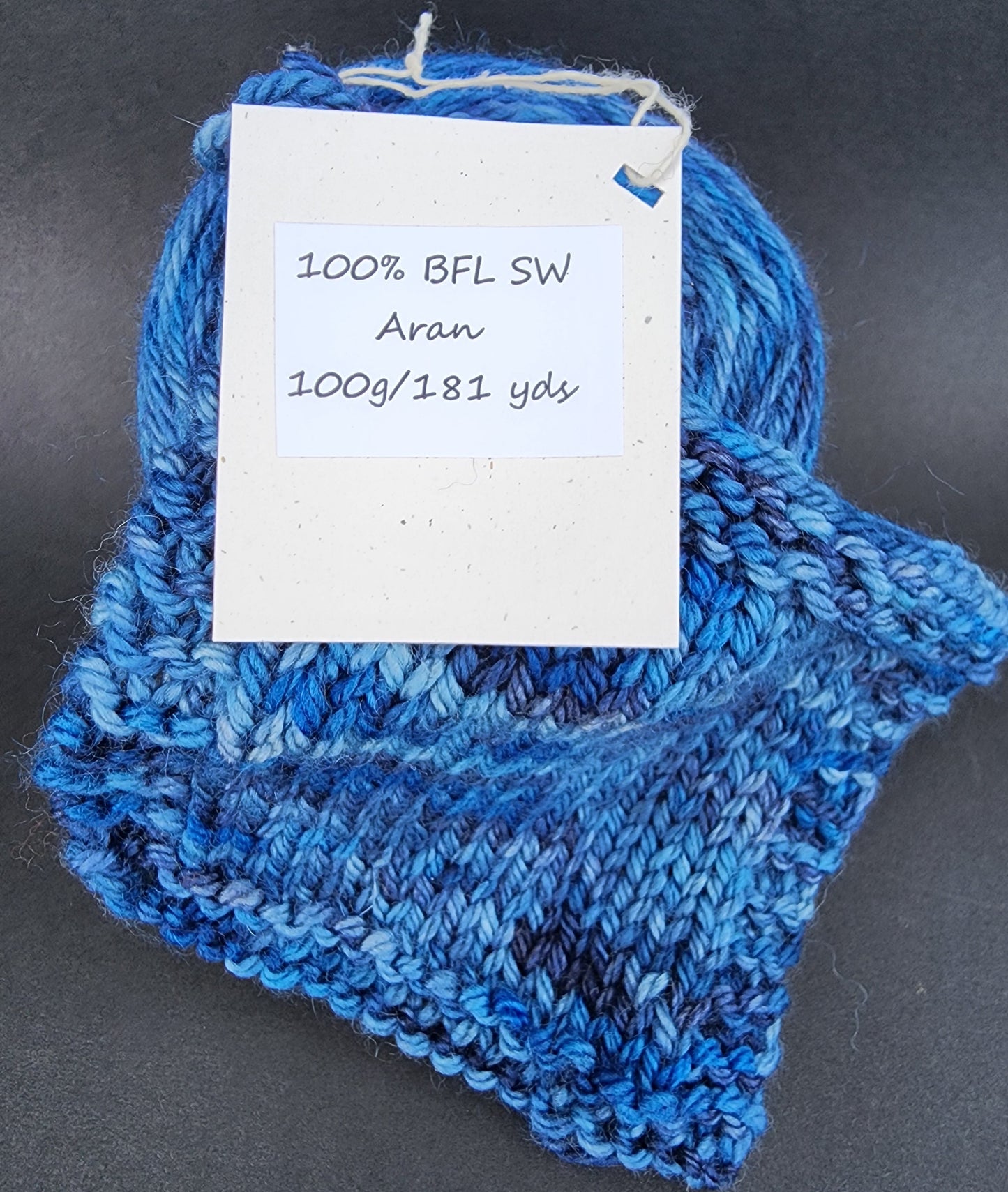 Bulky Shades of Blue Wool Yarn