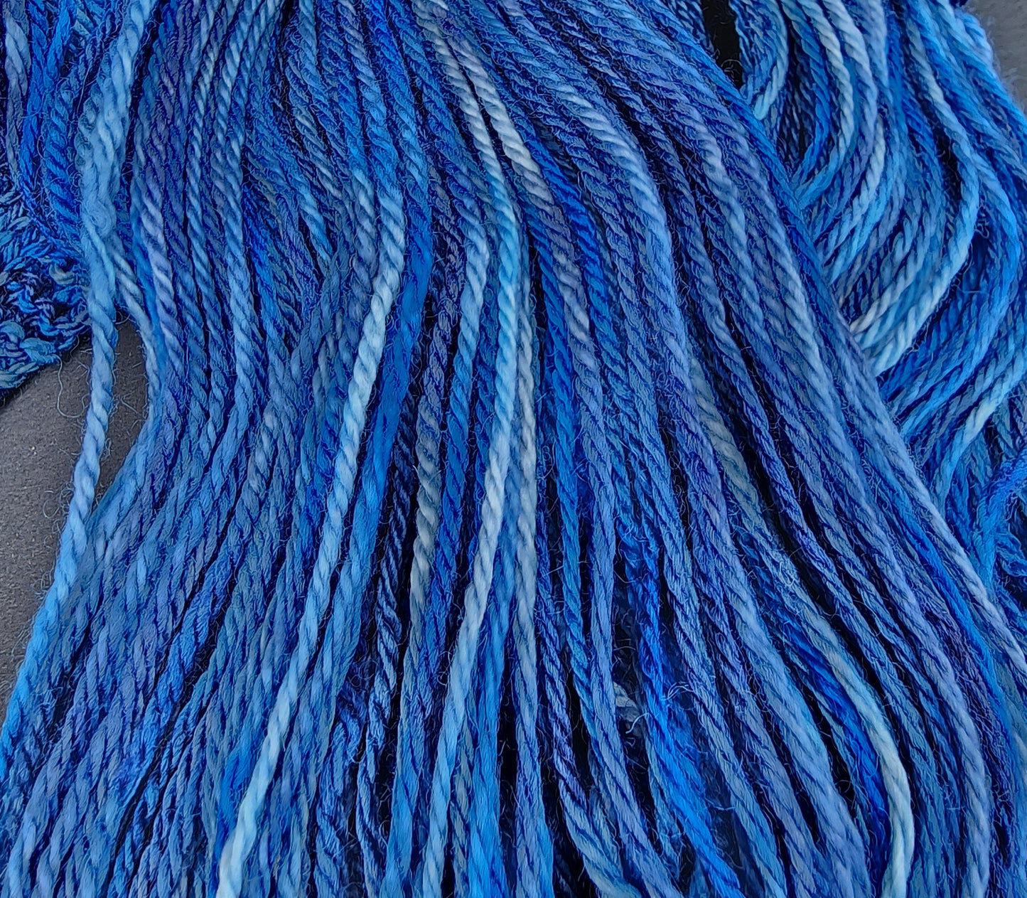 Bulky Shades of Blue Wool Yarn