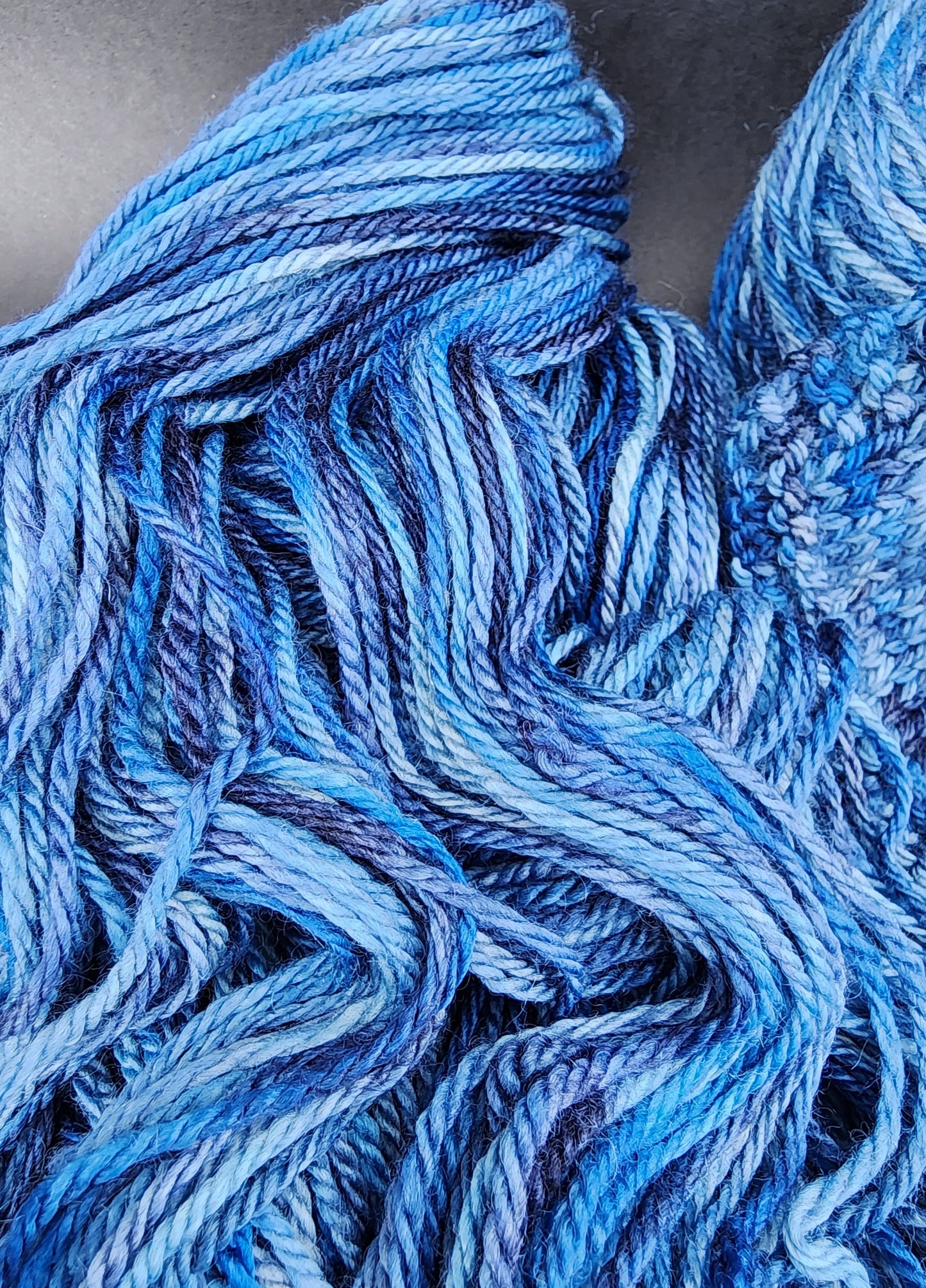 Bulky Shades of Blue Wool Yarn