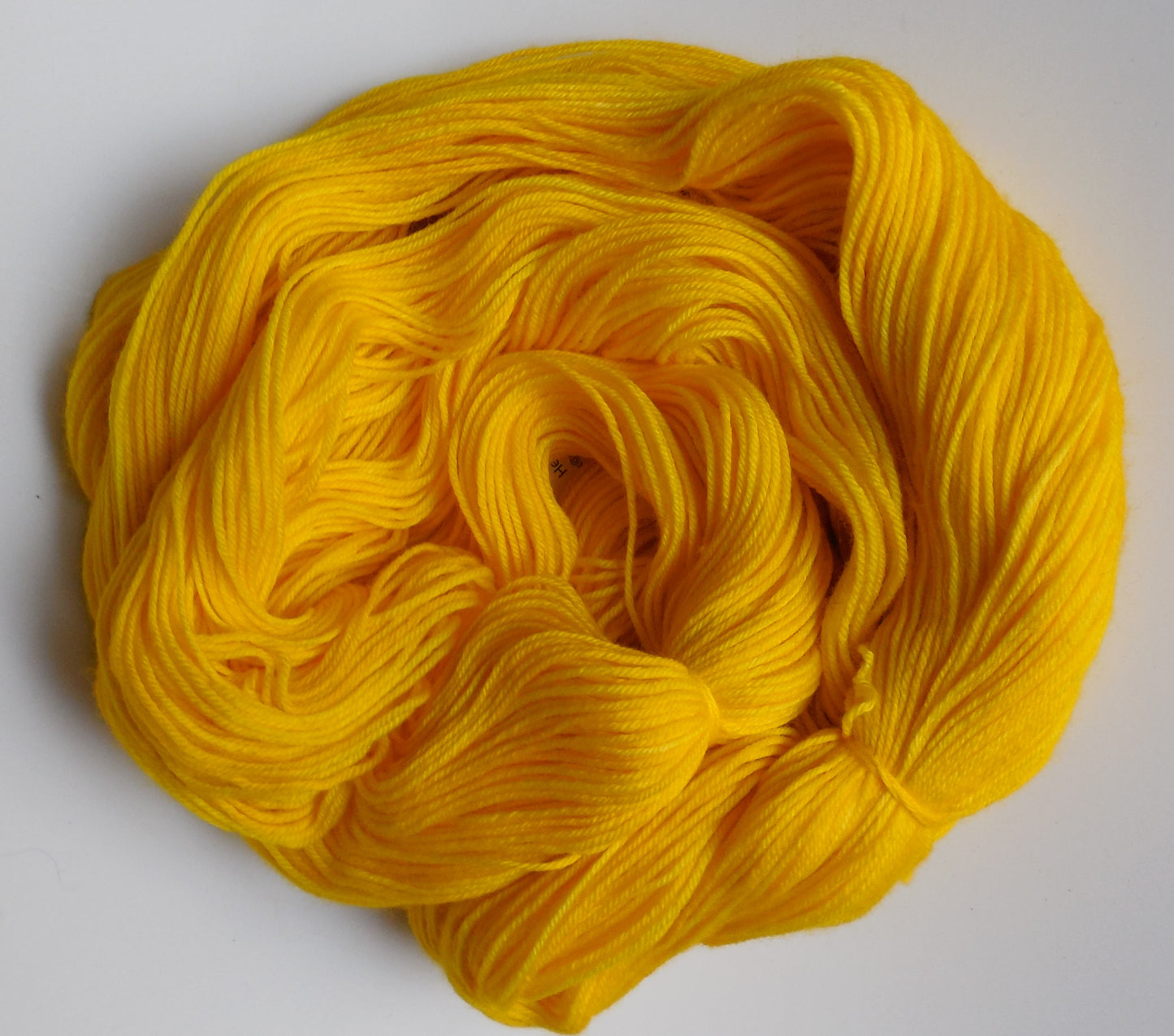 Sunshine Yellow Wool Sock Yarn