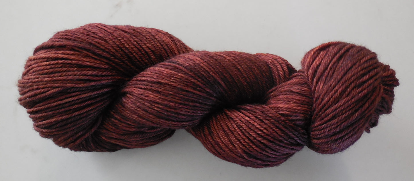 Chestnut Brown Wool Yarn DK Weight