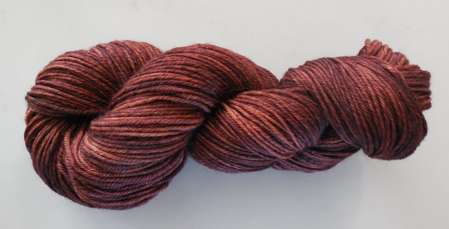 Chestnut Brown Wool Yarn DK Weight