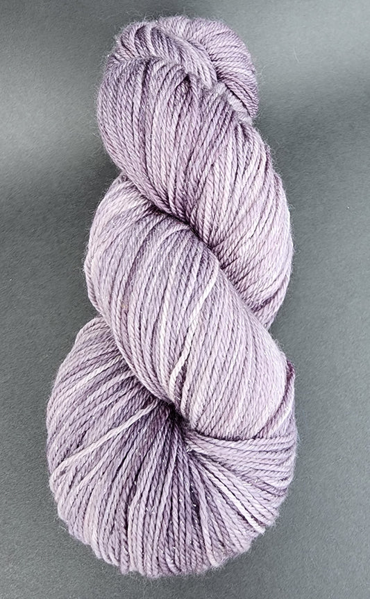 Sparkling Grey Hand Dyed Wool Yarn