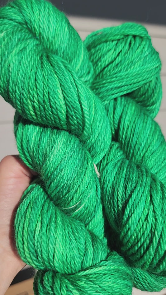 Shades of Green Yarn Aran Weight Extra Fine Merino Wool