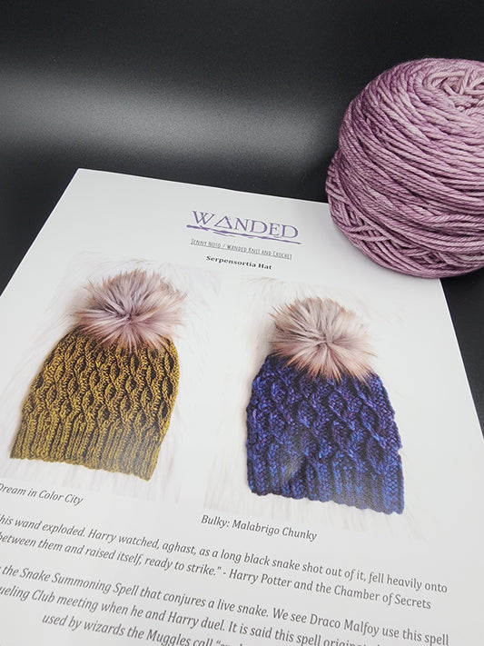 Serpensortia Hat Pattern Knit Kit