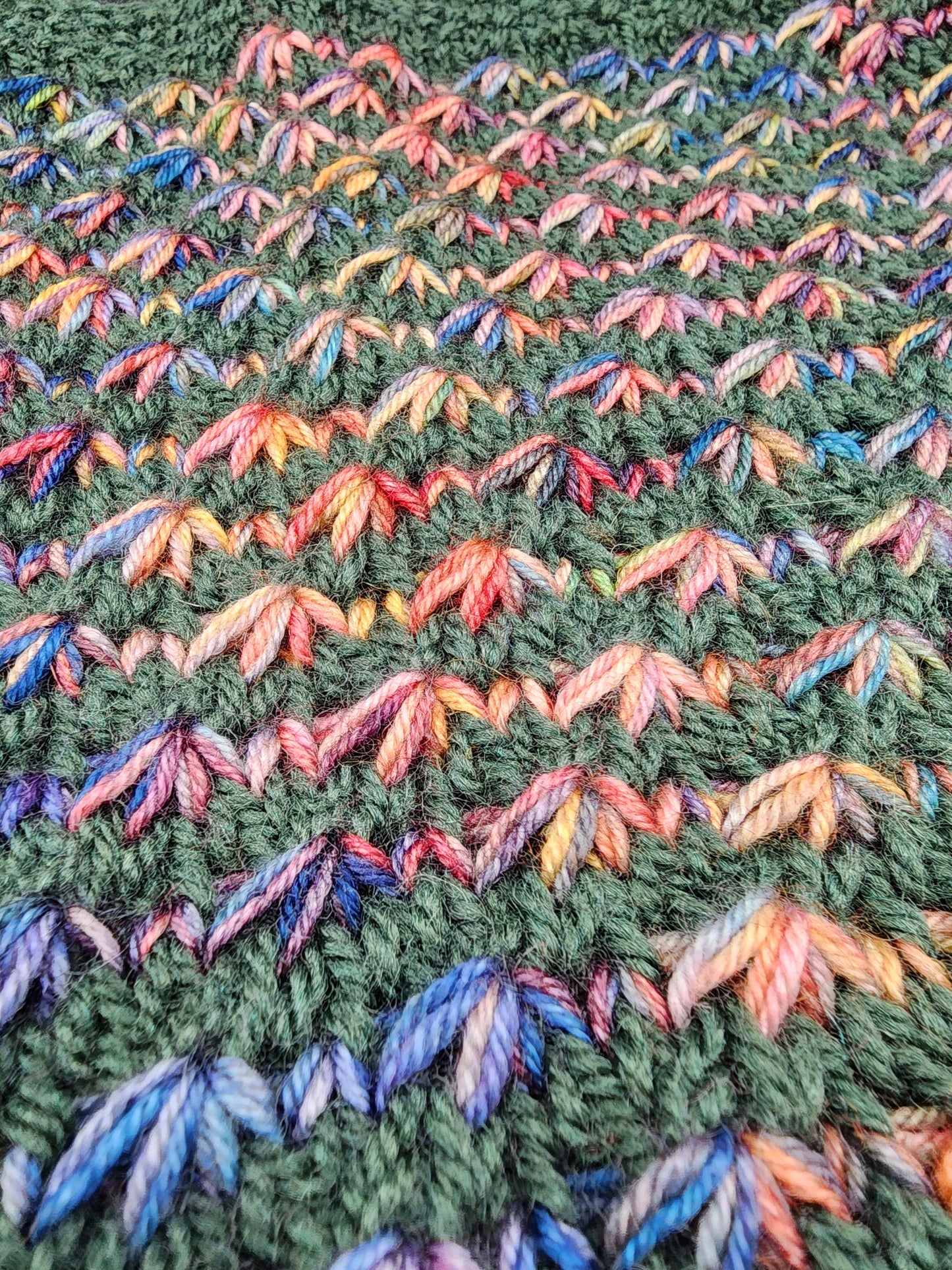 Cowl Star Stitch Knit Wool Acrylic Yarn