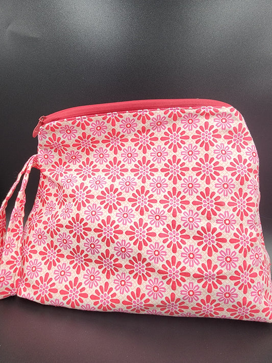 Floral Motif Project Bag 7" Zipper