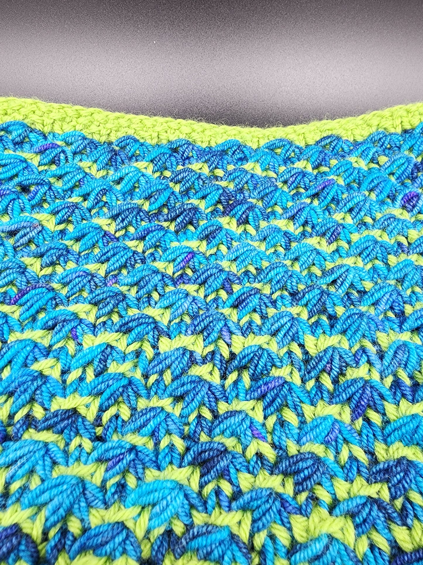 Cowl Star Stitch Knit Wool Yarn