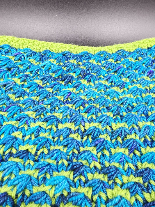 Cowl Star Stitch Knit Wool Yarn