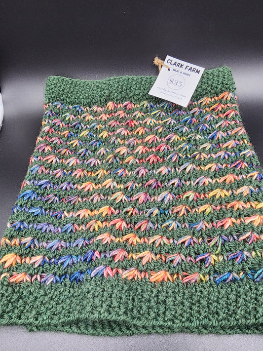 Cowl Star Stitch Knit Wool Acrylic Yarn