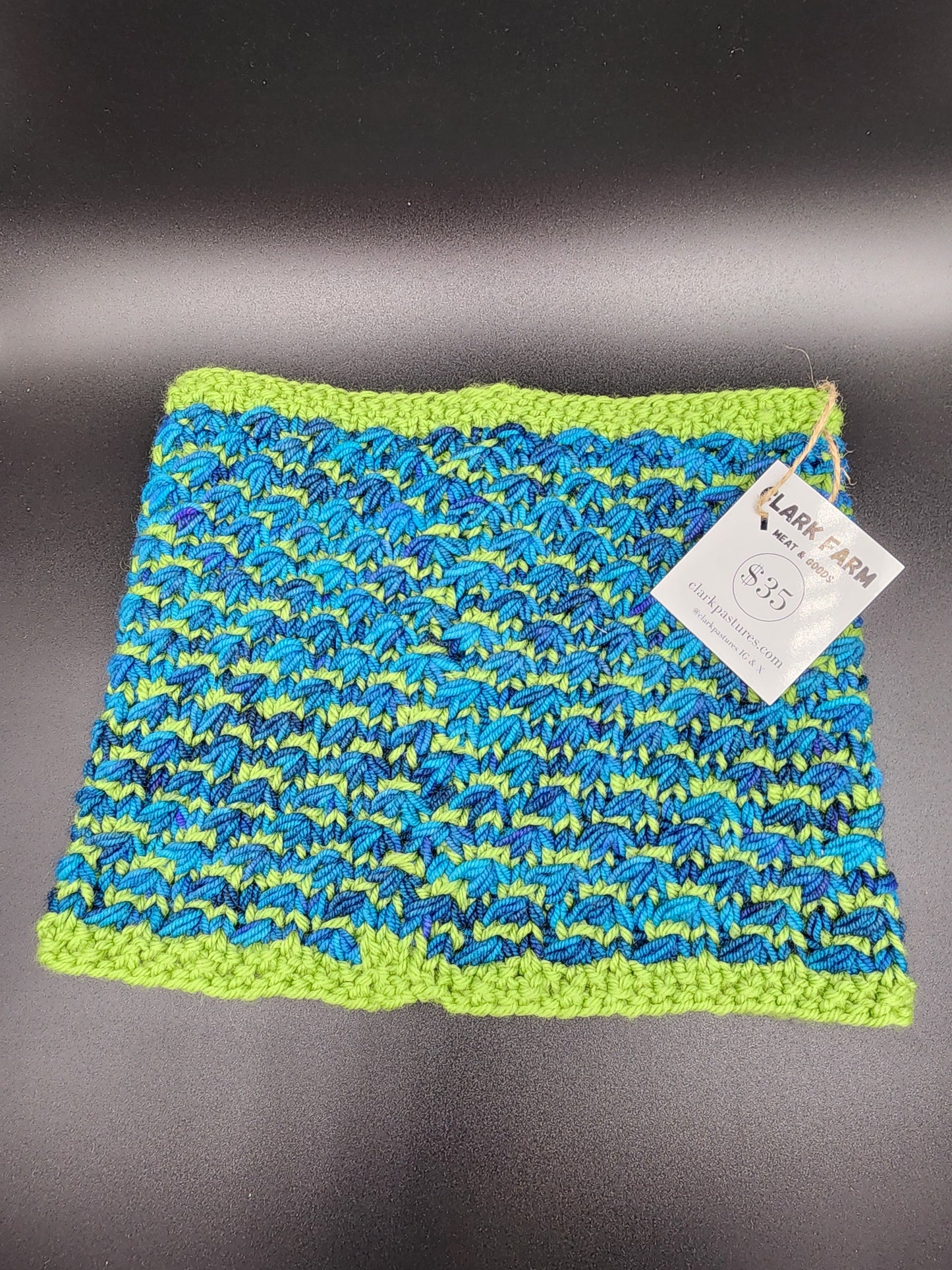 Cowl Star Stitch Knit Wool Yarn