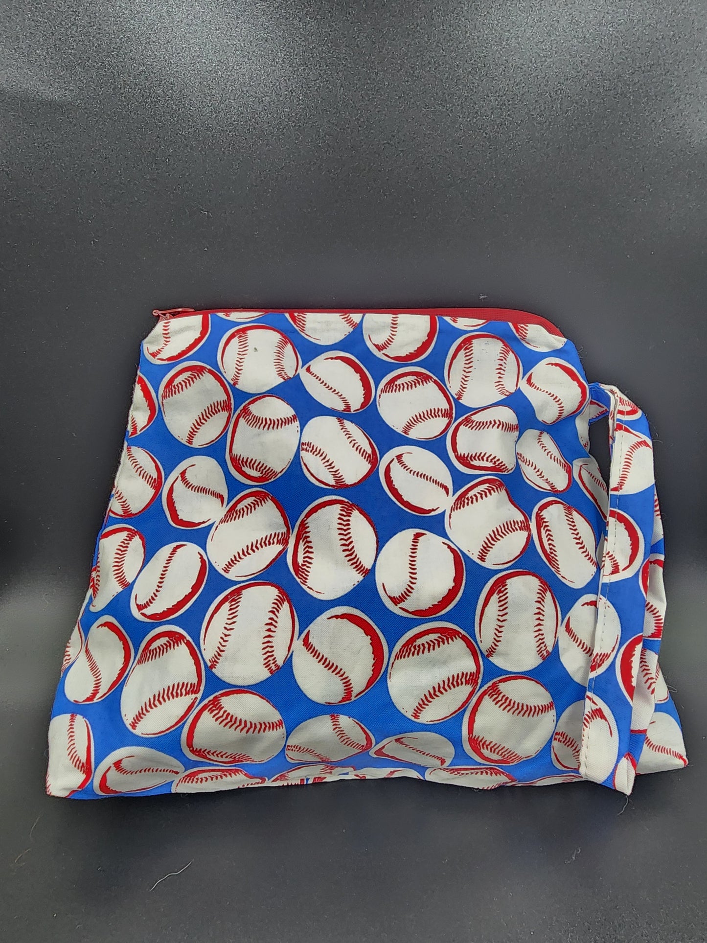 Baseball Themed Zipper Bag