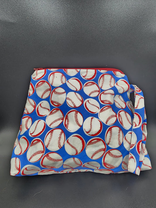 Baseball Themed Zipper Bag